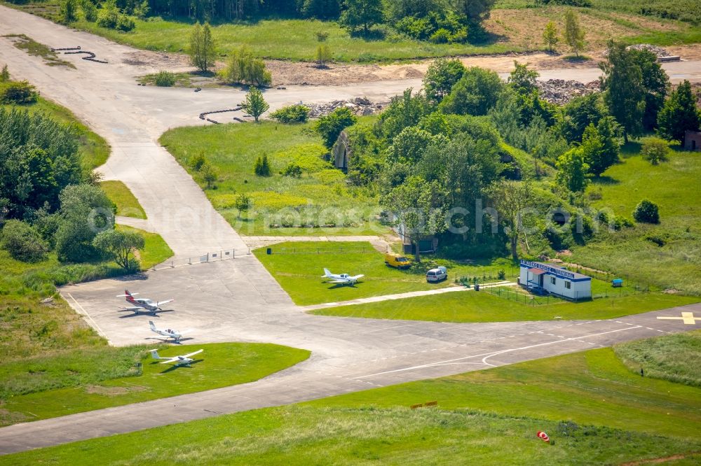 Aerial image Kolobrzeg - Kolberg - Terrain of airfield in Kolberg in West Pomerania, Poland