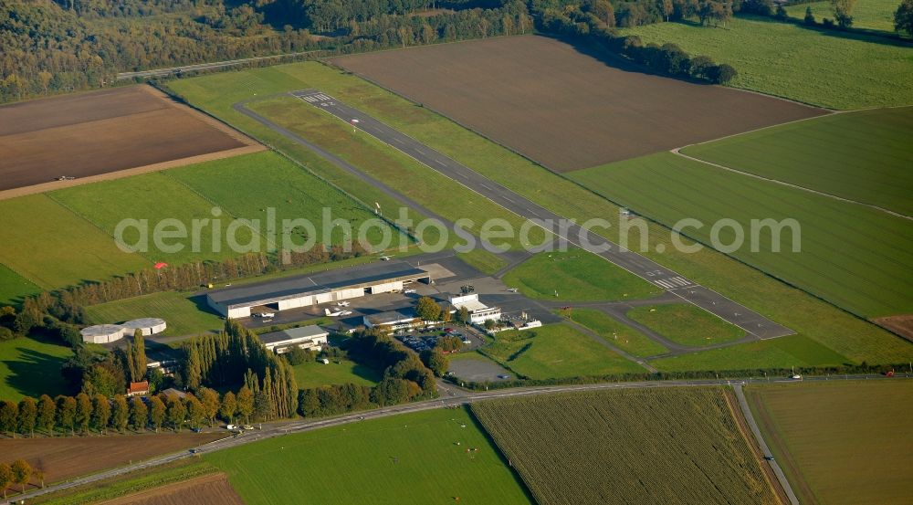 Aerial photograph Marl - Airfield Lohmuehle in Marl in North Rhine-Westphalia