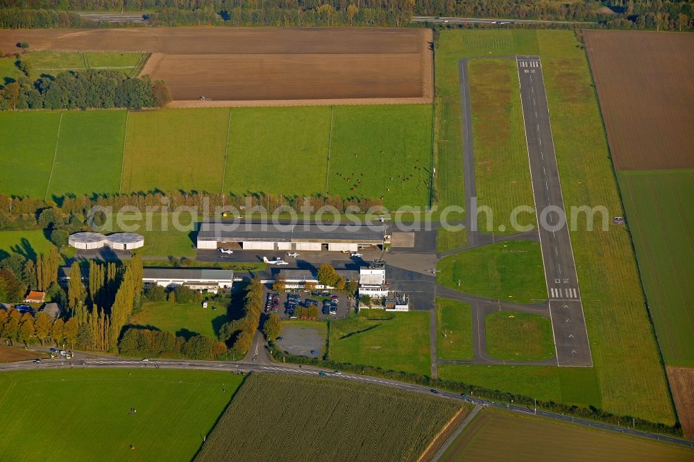 Marl from the bird's eye view: Airfield Lohmuehle in Marl in North Rhine-Westphalia