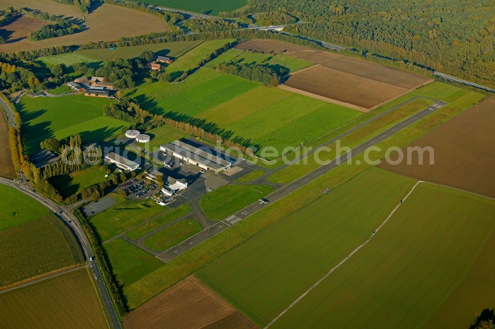 Aerial image Marl - Airfield Lohmuehle in Marl in North Rhine-Westphalia