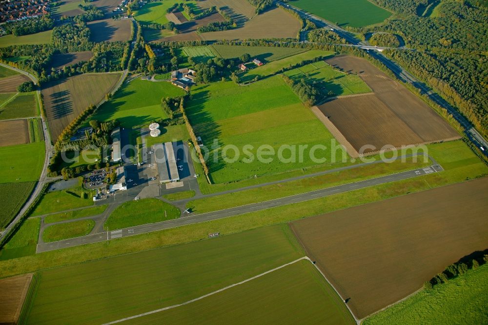 Aerial photograph Marl - Airfield Lohmuehle in Marl in North Rhine-Westphalia