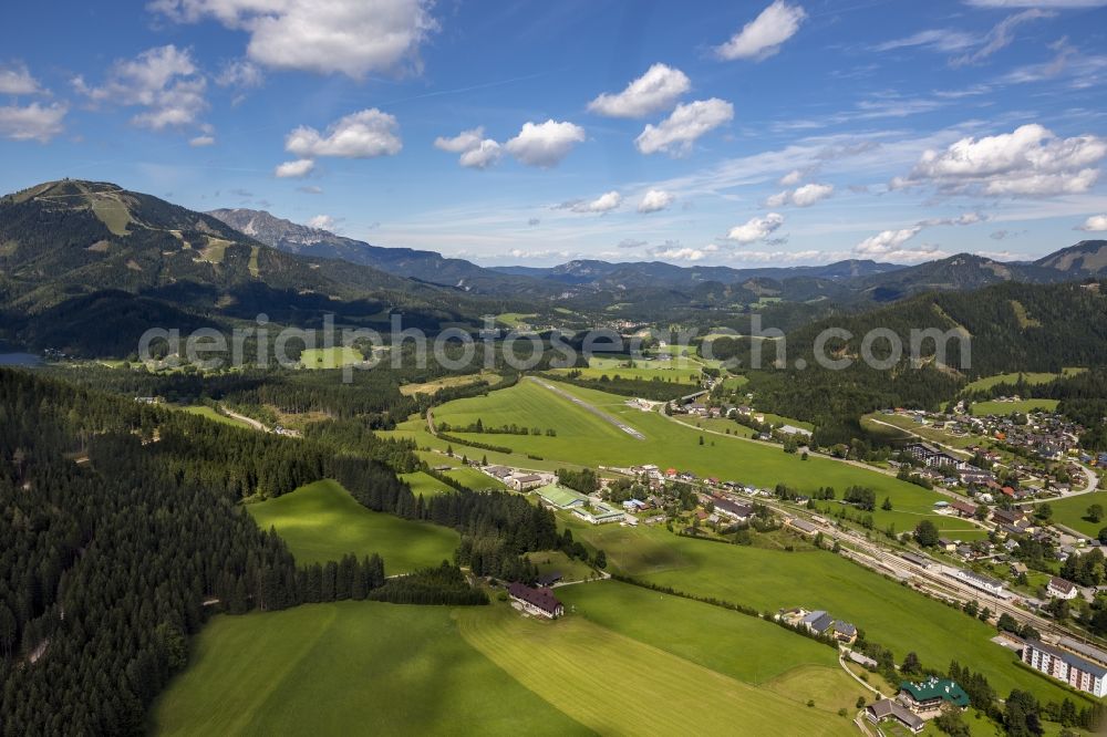 Aerial photograph Mariazell - Airfield Mariazell in the mountains of Styria in Austria