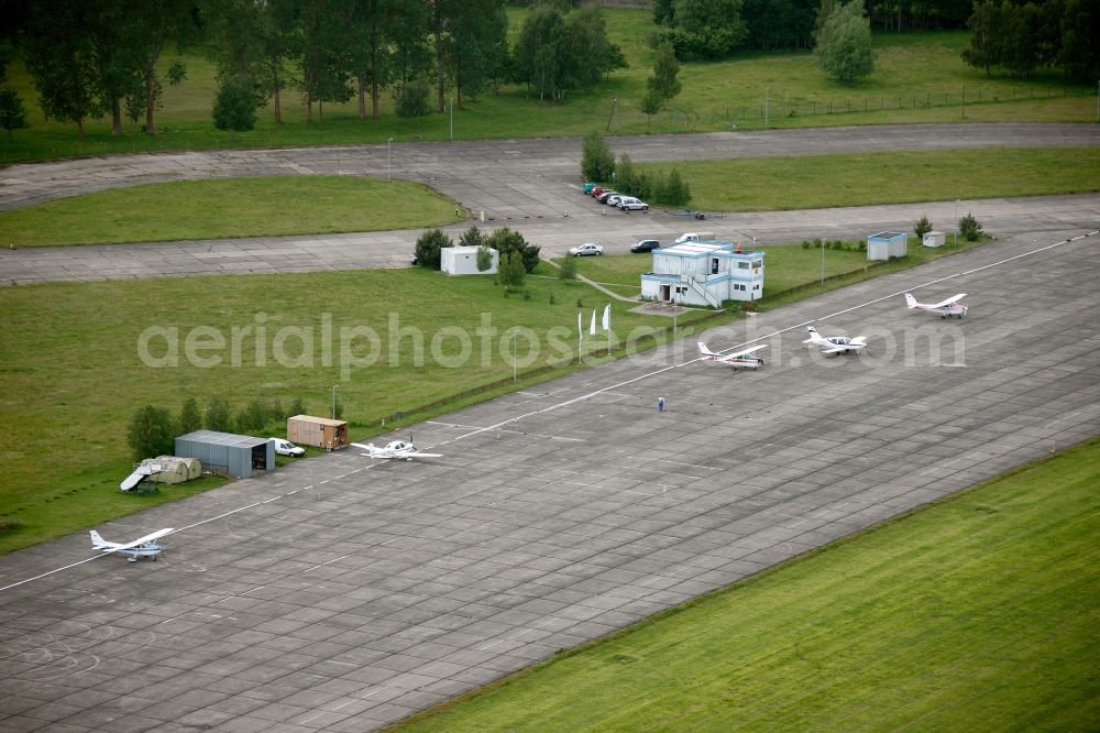 Aerial image Lärz - View of the Mueritz Airpark in Laerz in the state of Mecklenburg-West Pomerania