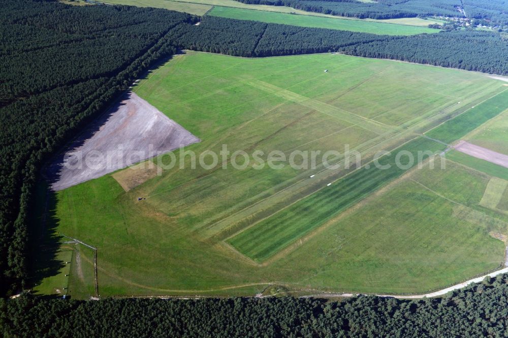 Aerial photograph Blievenstorf - Airfield Neustadt Glewe in Blievenstorf in Mecklenburg - Western Pomerania