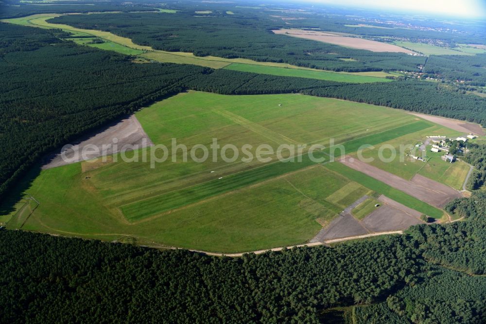 Blievenstorf from above - Airfield Neustadt Glewe in Blievenstorf in Mecklenburg - Western Pomerania