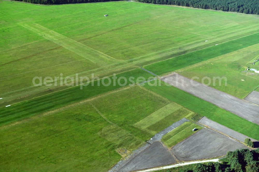 Aerial image Blievenstorf - Airfield Neustadt Glewe in Blievenstorf in Mecklenburg - Western Pomerania