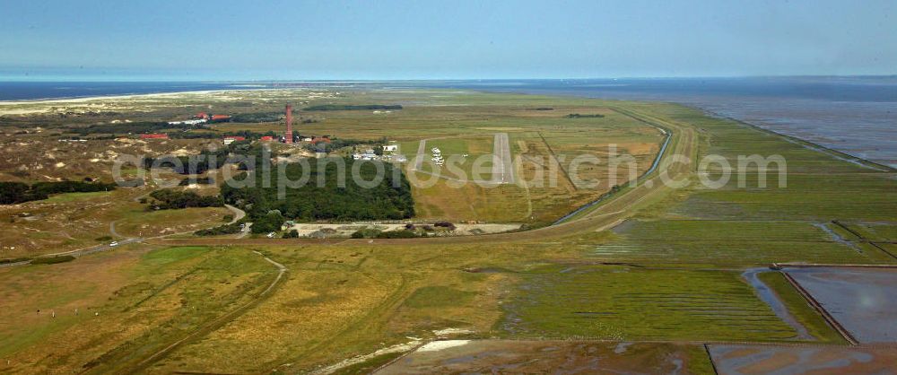 Norderney from above - Blick auf den Flugplatz Norderney. Er liegt am Rand des Nationalparks Niedersächsisches Wattenmeer. View of the airfield Norderney. It lies on the edge of National Park Wadden Sea. http://