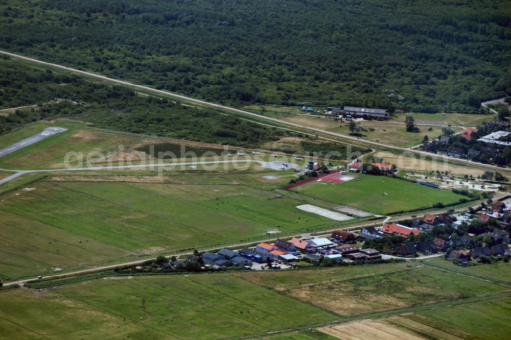 Aerial image Langeeoog - Island of Langeeoog with airfield in the state of Lower Saxony