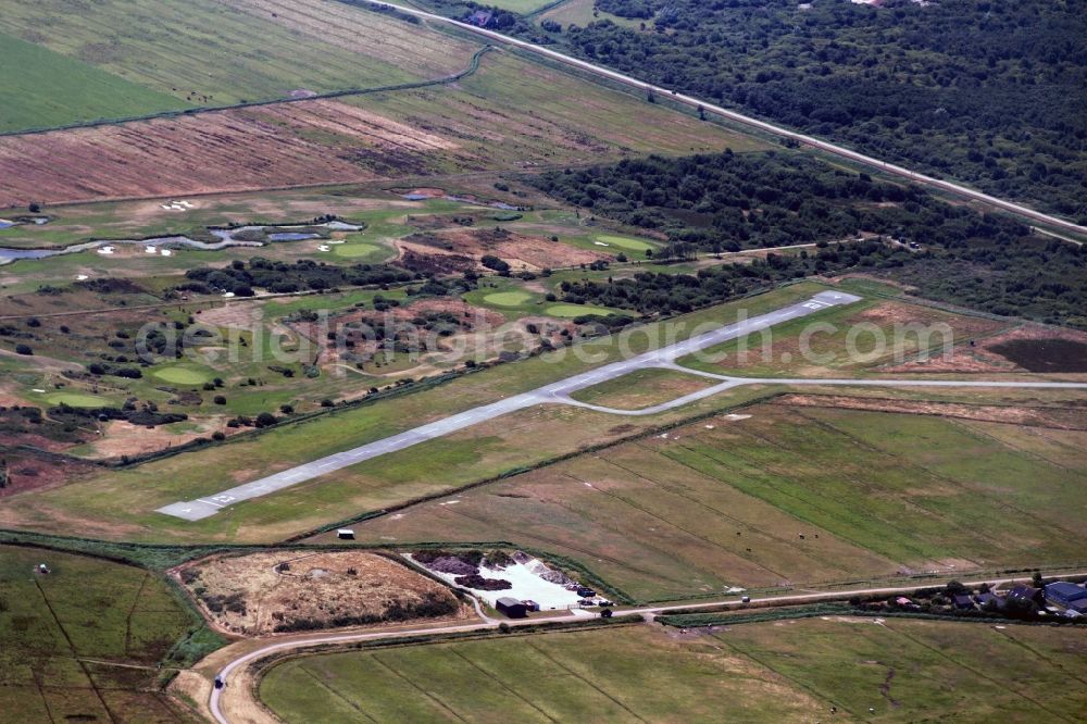 Aerial photograph Langeeoog - Island of Langeeoog with airfield in the state of Lower Saxony