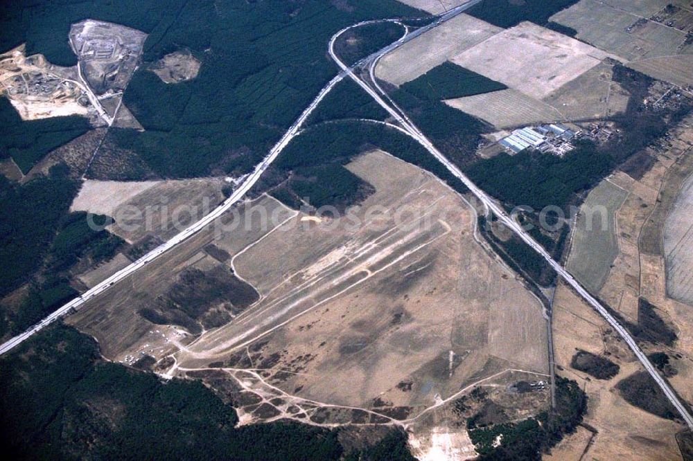 Saarmund / BRB from above - Flugplatz Saarmund bei Michendorf am Berliner Ring aus 10000ft Höhe.