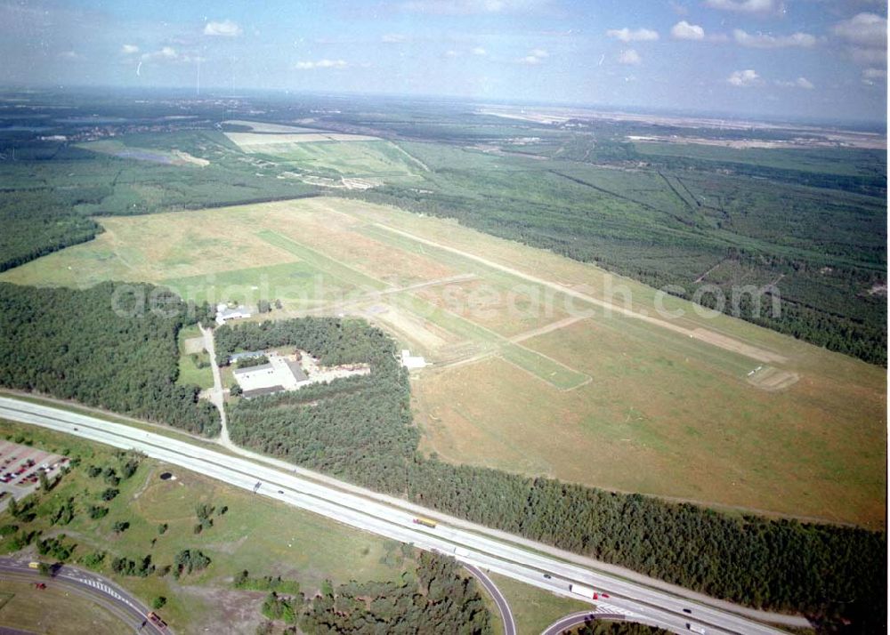 Aerial image Schwarzheide / BRB - Flugplatz Schwarzheide.