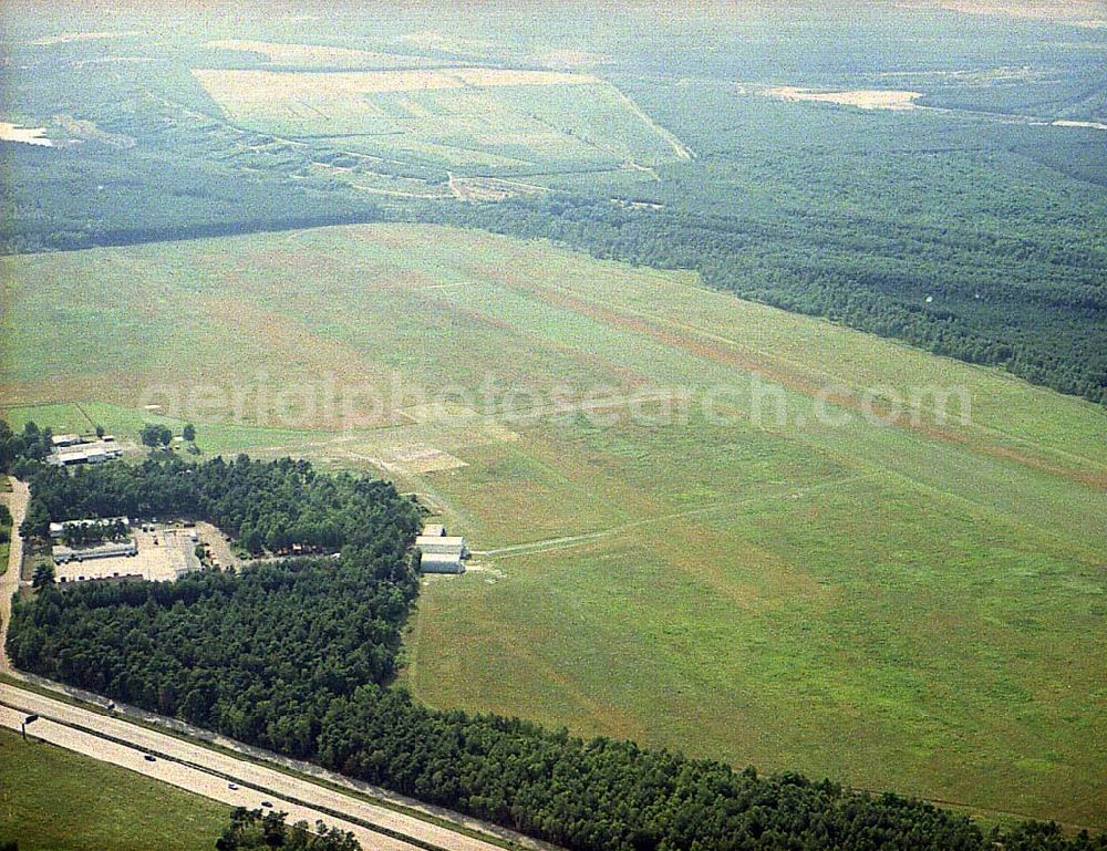 Aerial image Schwarzheide / Brandenburg - Flugplatz Schwarzheide.