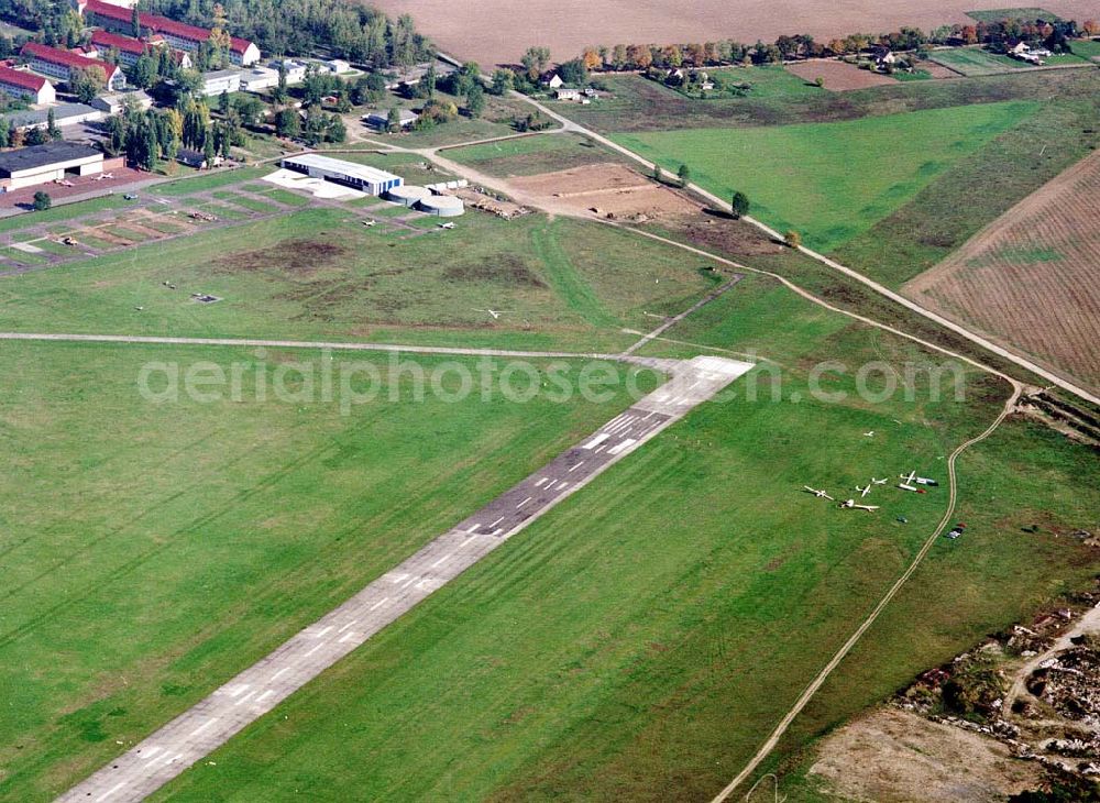 Strausberg / Brandenburg from above - Flugplatz Strausberg