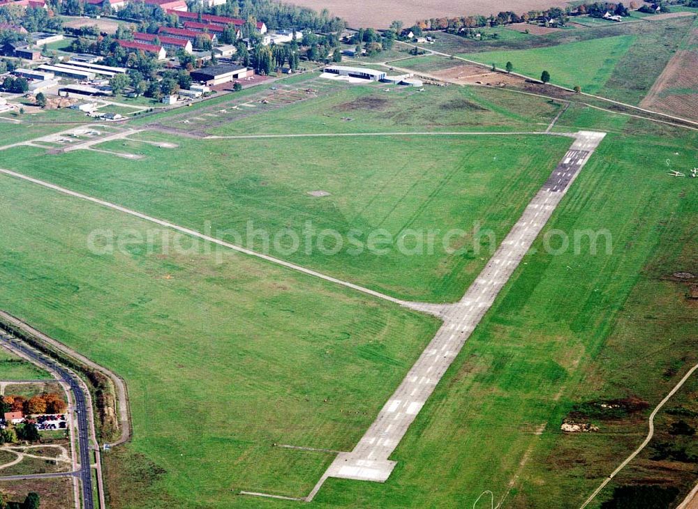 Aerial image Strausberg / Brandenburg - Flugplatz Strausberg