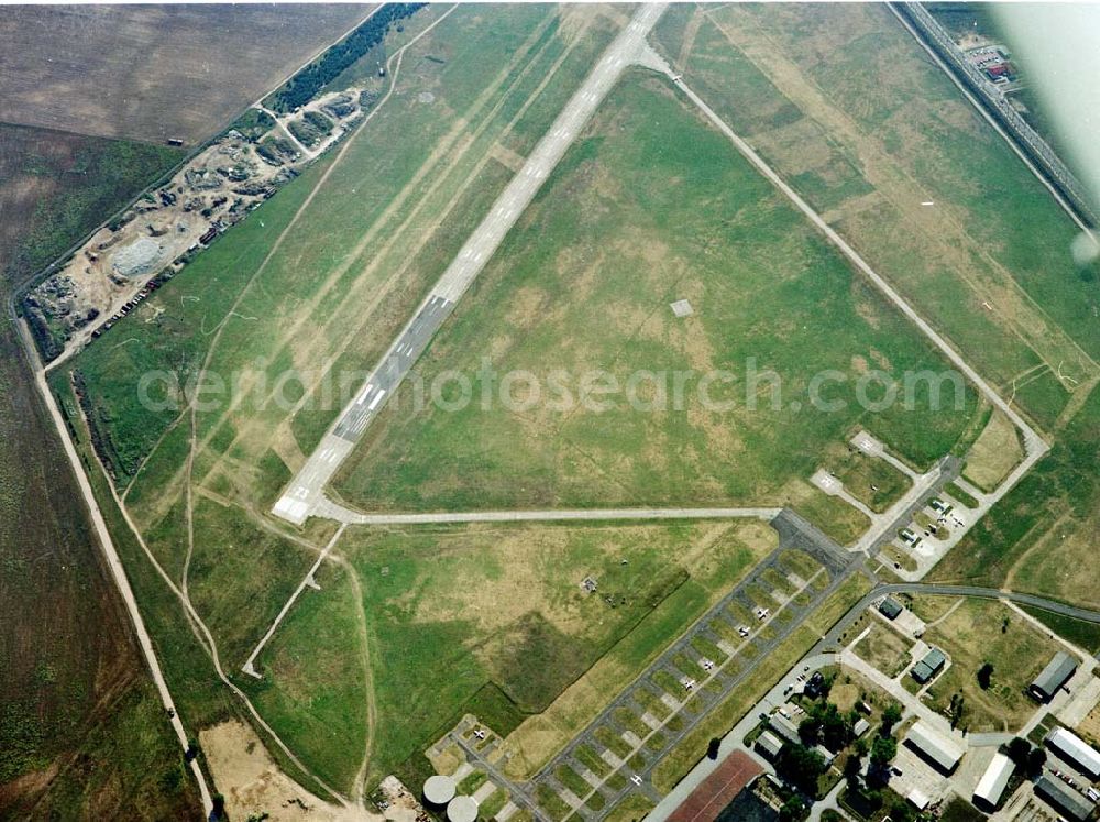 Strausberg from above - Flugplatz Strausberg / Brandenburg