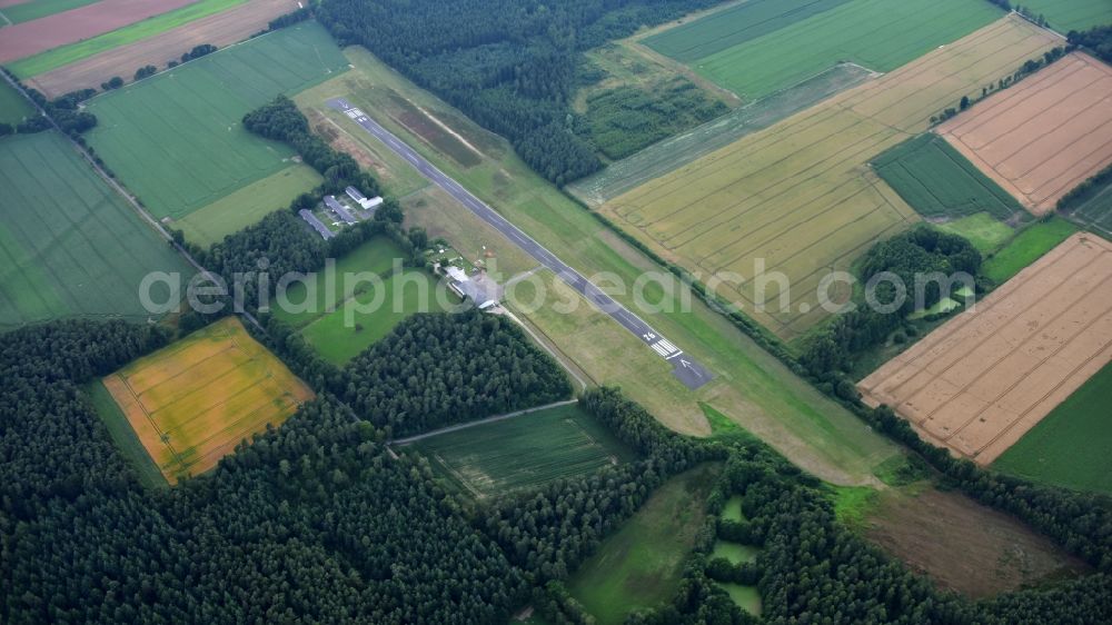 Gerdau from the bird's eye view: Airport Uelzen in Gerdau in the state Lower Saxony, Germany