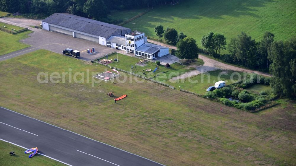 Gerdau from the bird's eye view: Airport Uelzen in Gerdau in the state Lower Saxony, Germany