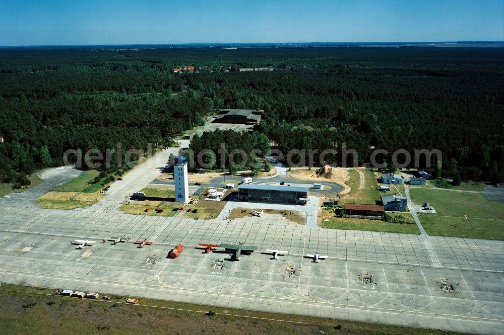 Drewitz from above - View of the airport / airfield Cottbus-Drewitz