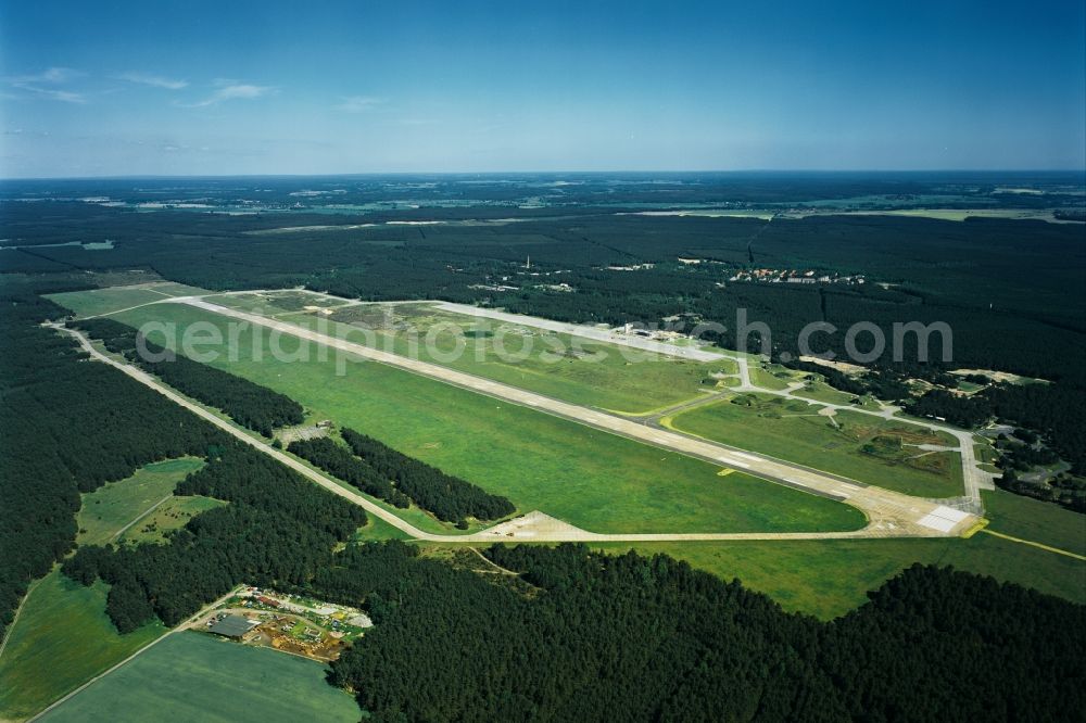 Drewitz from the bird's eye view: View of the airport / airfield Cottbus-Drewitz