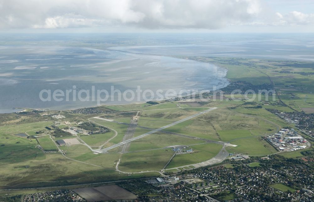 Sylt from the bird's eye view: Airport Westerland on Sylt in Schleswig-Holstein