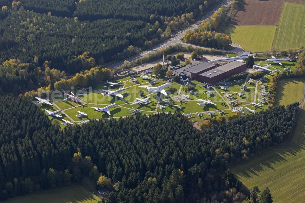 Aerial image Hermeskeil / Hunsrück - Aircraft Collection Junior on the A1 near Hermeskeil in Rhineland-Palatinate