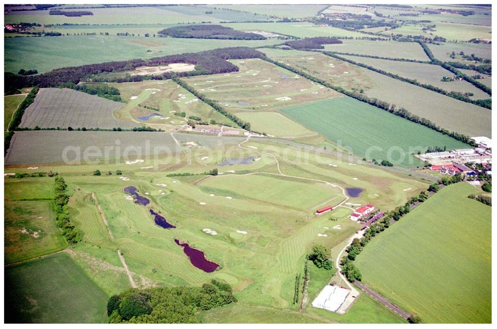 Aerial photograph Groß Kienitz / Brandenburg - 29.05.2004 Groß-Kienitz / BRB Golfcenter Groß Kienitz Verwaltungsgesellschaft mbH, Herr Markus Fränkle, Friedrichstraße 150, 10117 Berlin, Tel.: 20394043, Fax: 20394022