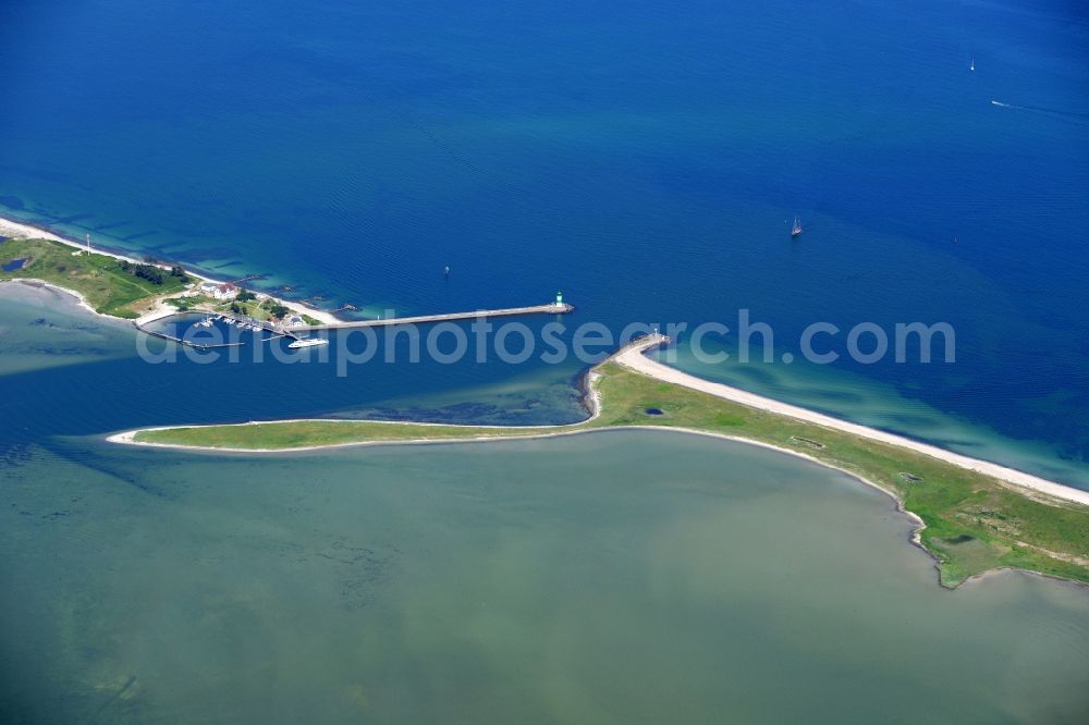 Aerial photograph Kappeln - River mouth of Schleie to the North Seain Kappeln in the state Schleswig-Holstein