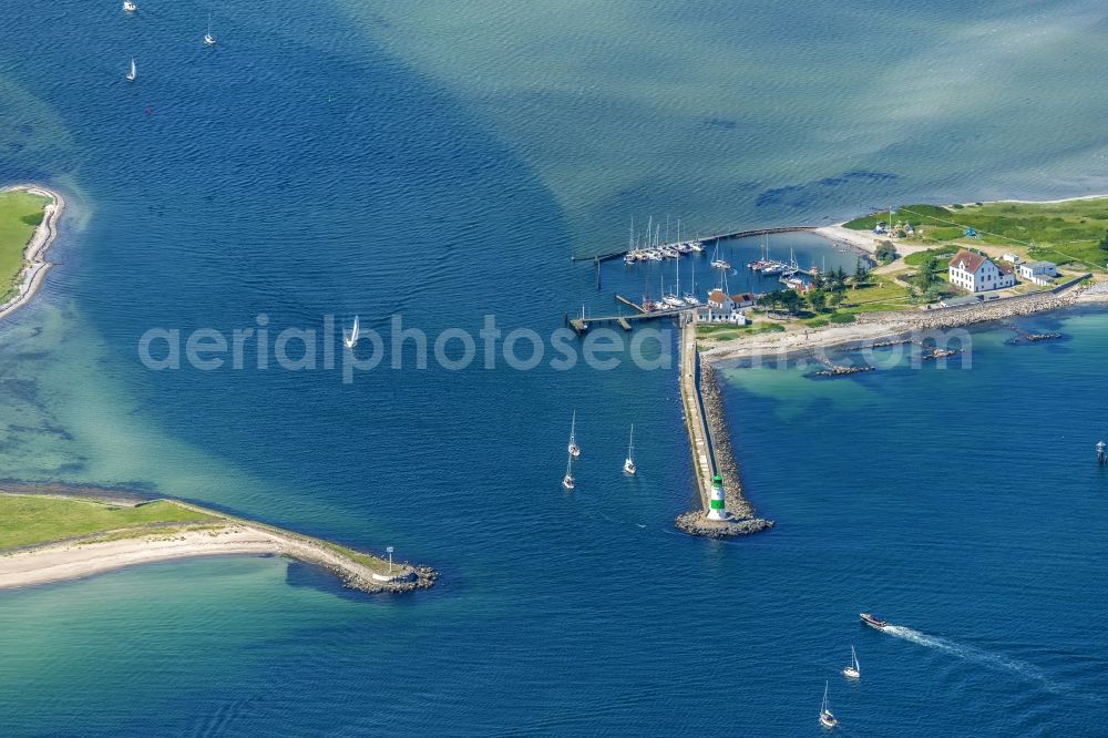 Aerial photograph Kappeln - River mouth of Schleie to the North Seain Kappeln in the state Schleswig-Holstein