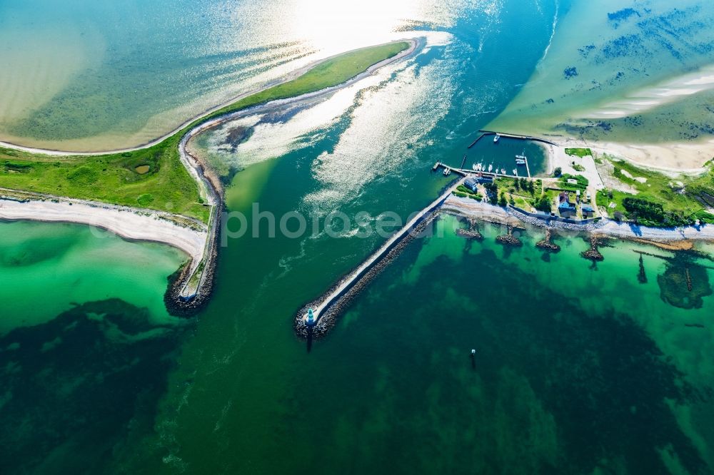 Aerial photograph Kappeln - River mouth of Schleie to the North Seain Kappeln in the state Schleswig-Holstein