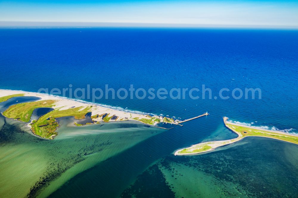 Aerial photograph Kappeln - River mouth of Schleie to the North Seain Kappeln in the state Schleswig-Holstein