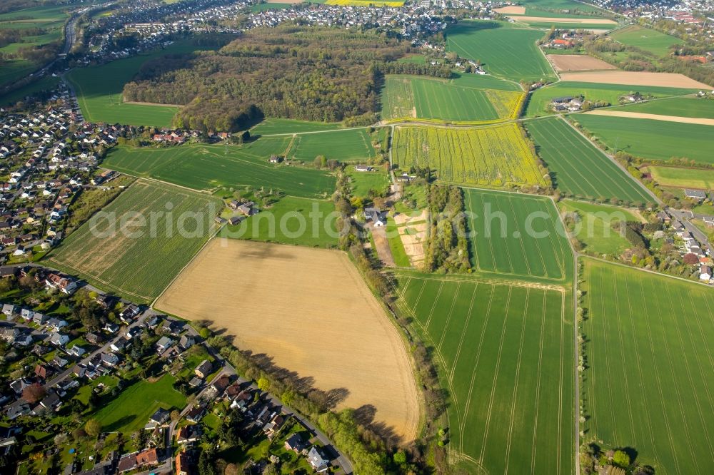 Holzwickede from above - River source and origin of Emscher on Emscherquellhof in Holzwickede in the state North Rhine-Westphalia