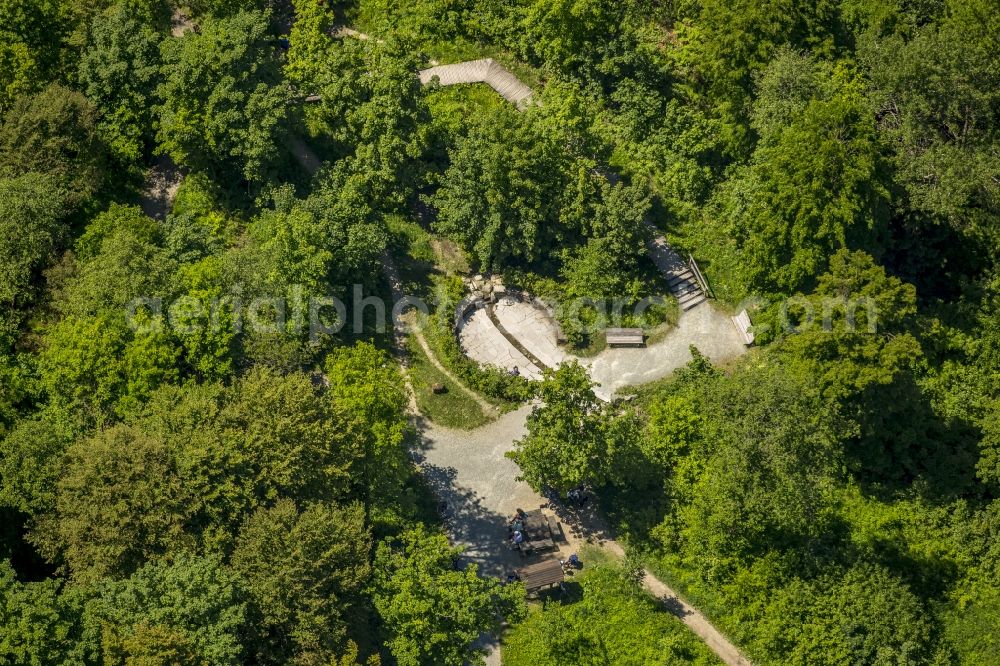 Winterberg from the bird's eye view: River source and origin of Ruhr in Winterberg in the state North Rhine-Westphalia