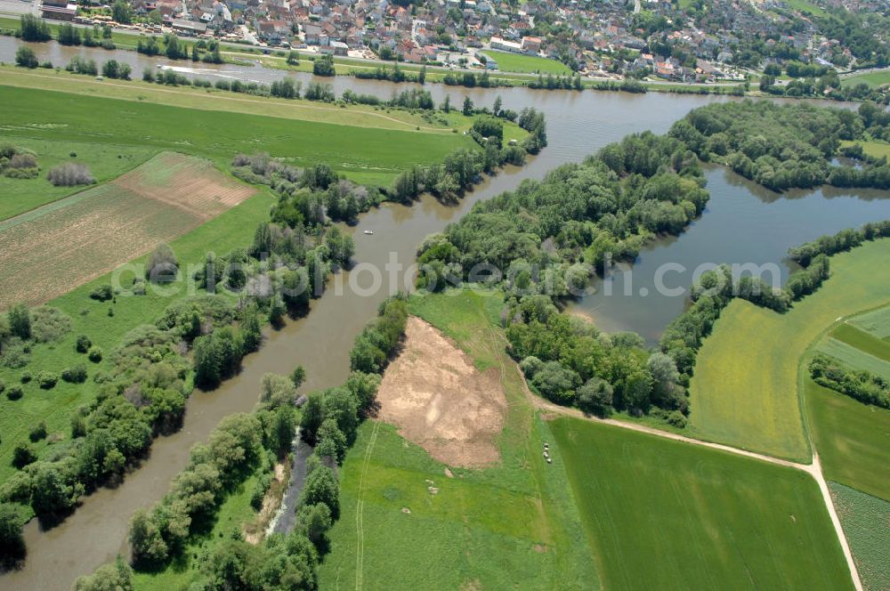 Bischberg from above - Main-Mündung zum Main-Donau-Kanal.