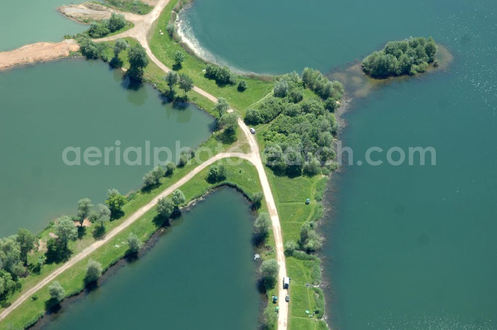 Dippach from above - Großes Wörth am Main bei Dippach.