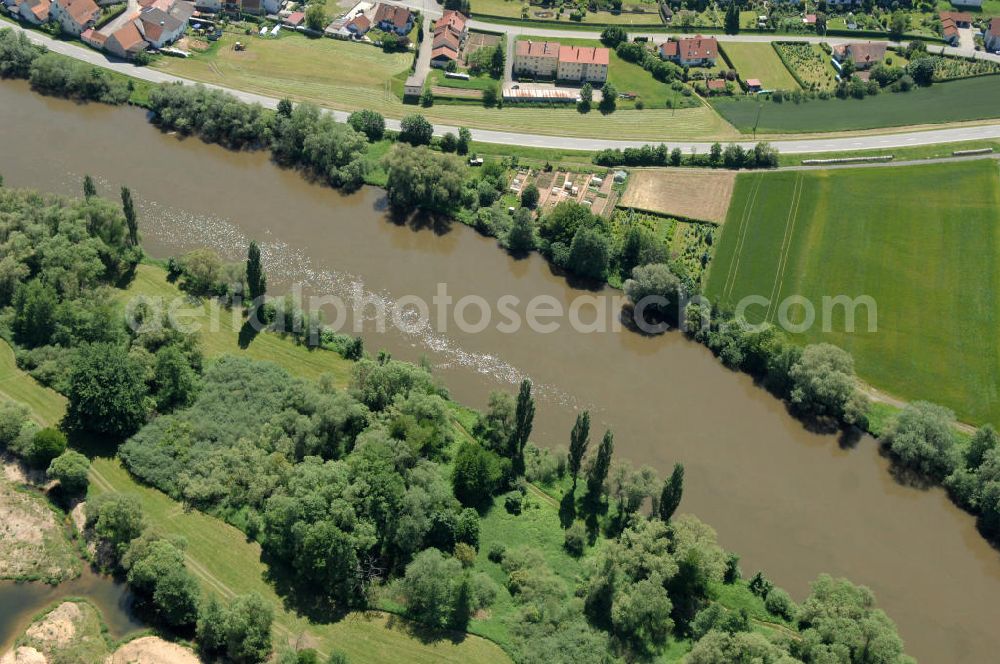 Eschenbach from above - Main-Flussverlauf bei Eschenbach.