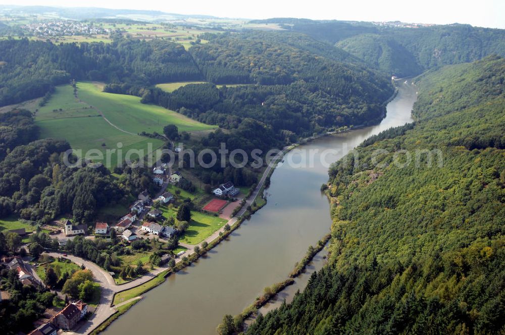 Aerial image Mettlach OT Keuchingen - 