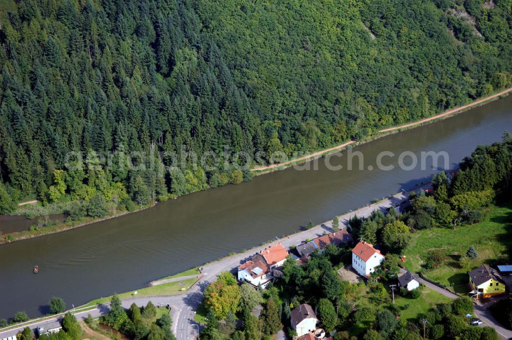 Mettlach OT Keuchingen from the bird's eye view: 