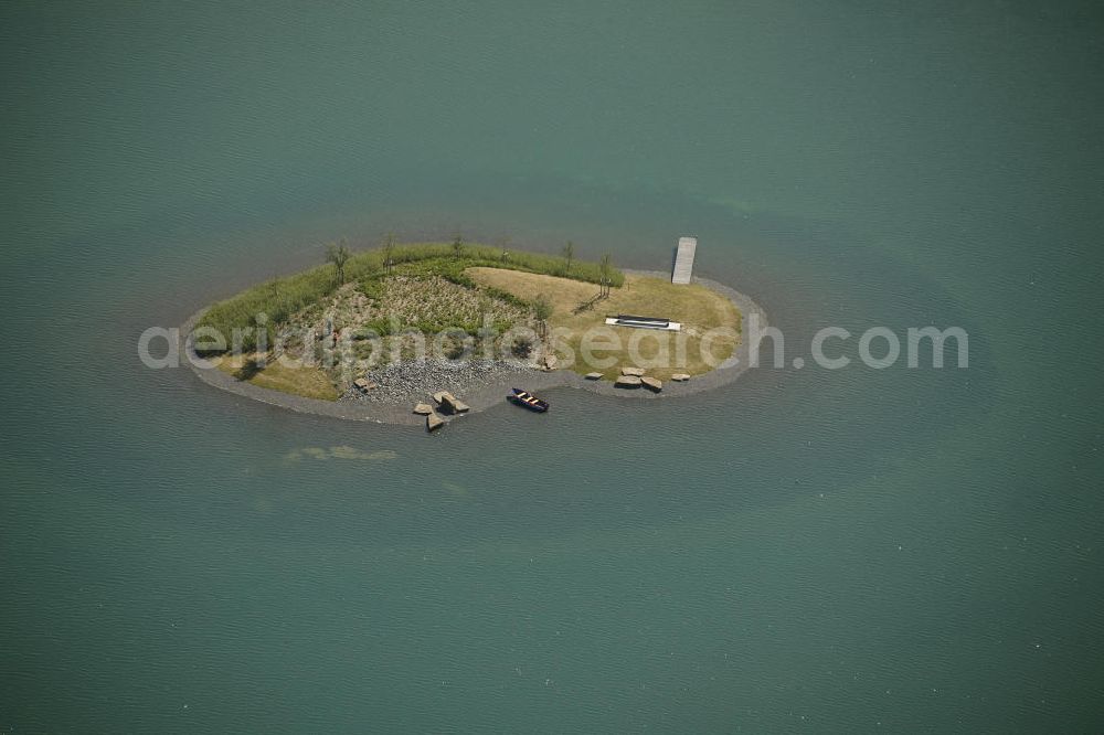 Dortmund Hörde from the bird's eye view: Aufnahme der Flutung der Phoenix-Sees im Stadtteil Hörde mit Fischaugenobjektiv. Auf dem ehemaligen Gelände der Hermannshütte soll ein 24 Hektar großer See mit einer Länge von 1.230 Metern und einer Breite von 310 Metern entstehen. The flooding of Lake Phoenix with fish-eye lens. On the former site of the ironworks Hermannhutte, a 24 hectares large lake will be formed.