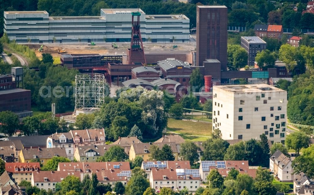 Aerial photograph Essen - University- area of Folkwang Universitaet of Kuenste on Gelsenkirchener Strasse in Essen in the state North Rhine-Westphalia, Germany