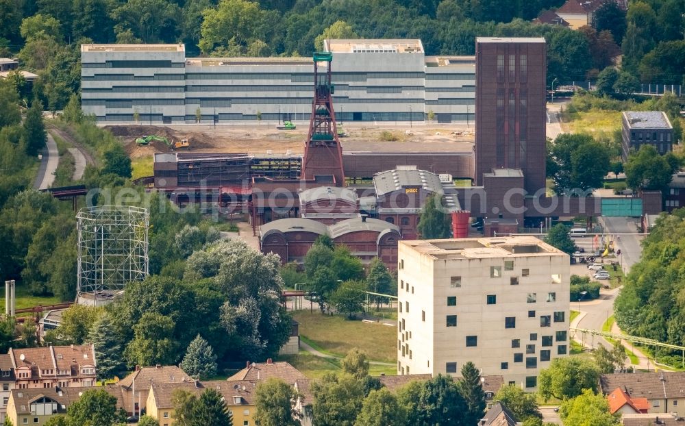 Essen from the bird's eye view: University- area of Folkwang Universitaet of Kuenste on Gelsenkirchener Strasse in Essen in the state North Rhine-Westphalia, Germany