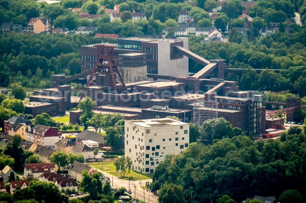 Aerial image Essen - University- area of Folkwang Universitaet of Kuenste on Gelsenkirchener Strasse in Essen in the state North Rhine-Westphalia, Germany