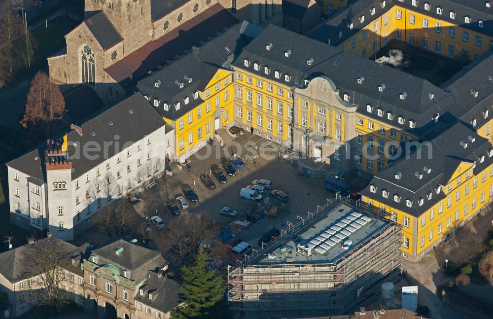 Essen OT Werden from the bird's eye view: View of the Folkwang University of Arts in the district of Werden in Essen in the state of North Rhine-Westphalia