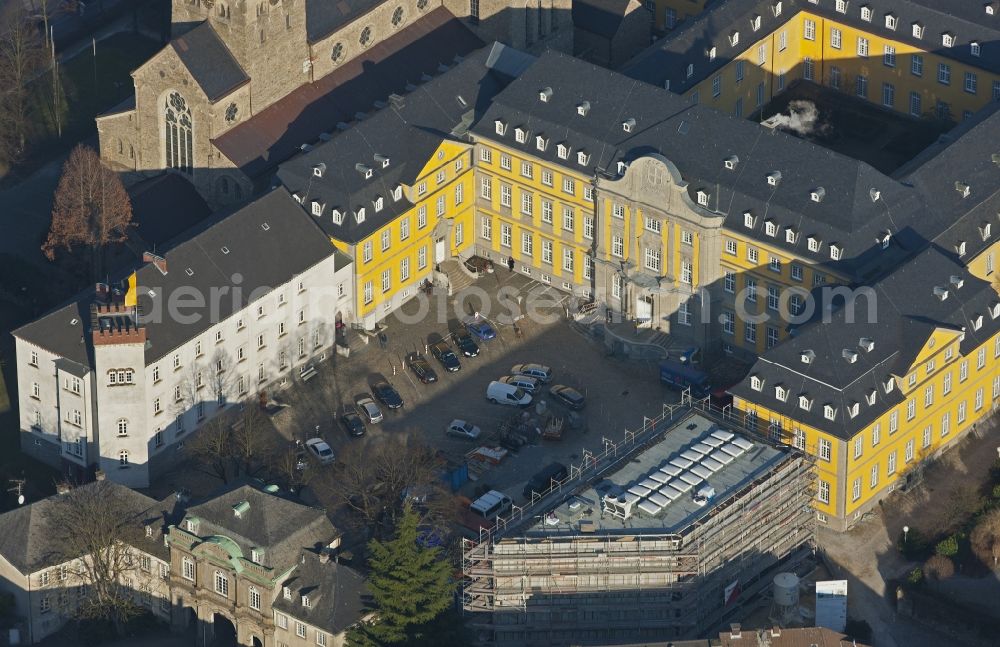 Aerial image Essen - View of the Folkwang University of Arts in the district of Werden in Essen in the state of North Rhine-Westphalia