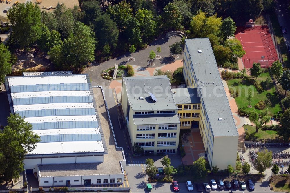 Aerial image Rangsdorf - View of the Fontane grammar school in Rangsdorf in the state Brandenburg