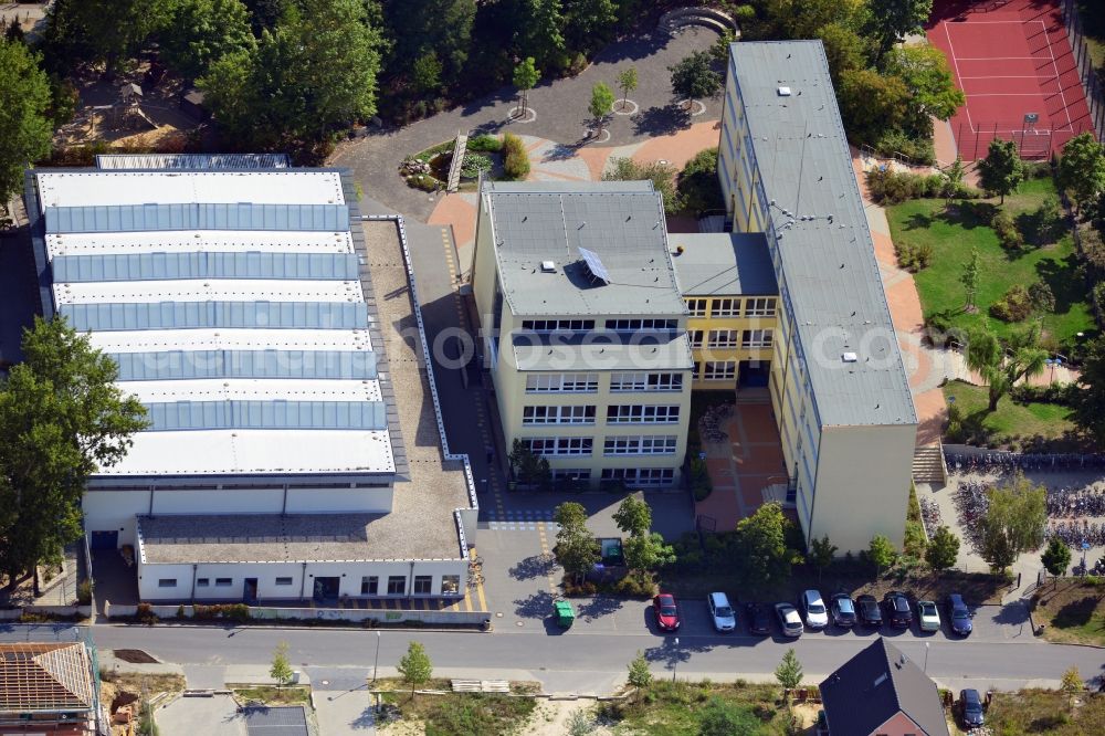 Aerial photograph Rangsdorf - View of the Fontane grammar school in Rangsdorf in the state Brandenburg