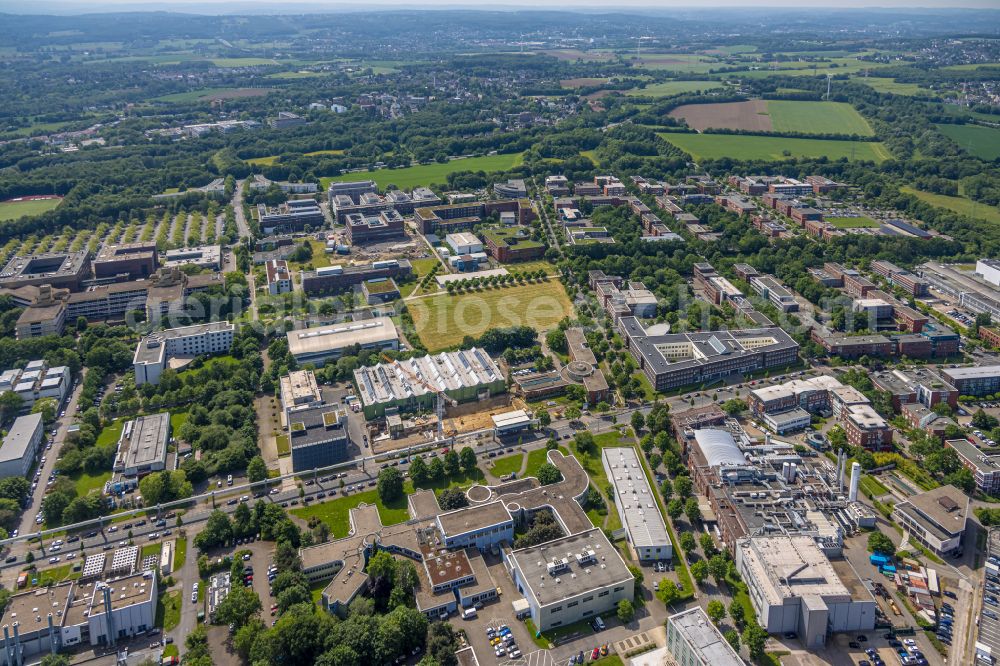 Dortmund from the bird's eye view: Research building and office complex Technologie Zentrum Dortmund on Emil-Figge-Strasse in the district Barop in Dortmund in the state North Rhine-Westphalia, Germany
