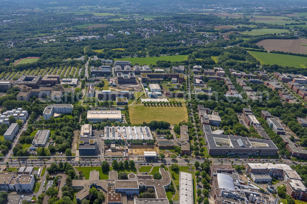 Aerial image Dortmund - Research building and office complex Technologie Zentrum Dortmund on Emil-Figge-Strasse in the district Barop in Dortmund in the state North Rhine-Westphalia, Germany