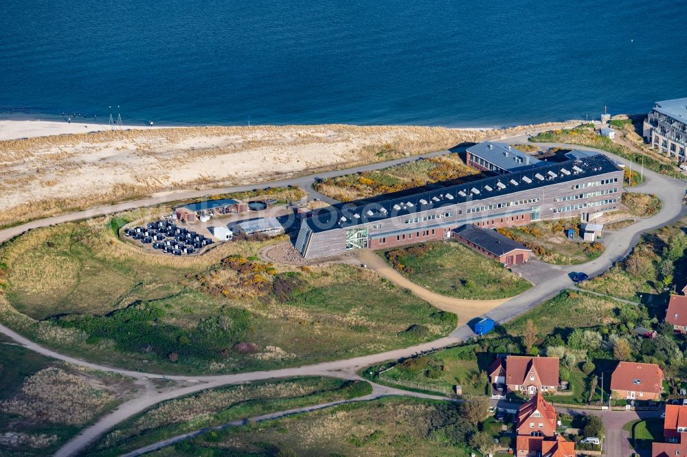 List (Sylt) from above - Research building and office complex AWI Wattenmeerstation in List (Sylt) at the island Sylt in the state Schleswig-Holstein, Germany
