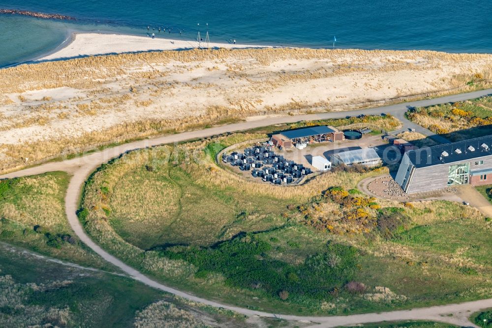 Aerial photograph List (Sylt) - Research building and office complex AWI Wattenmeerstation in List (Sylt) at the island Sylt in the state Schleswig-Holstein, Germany