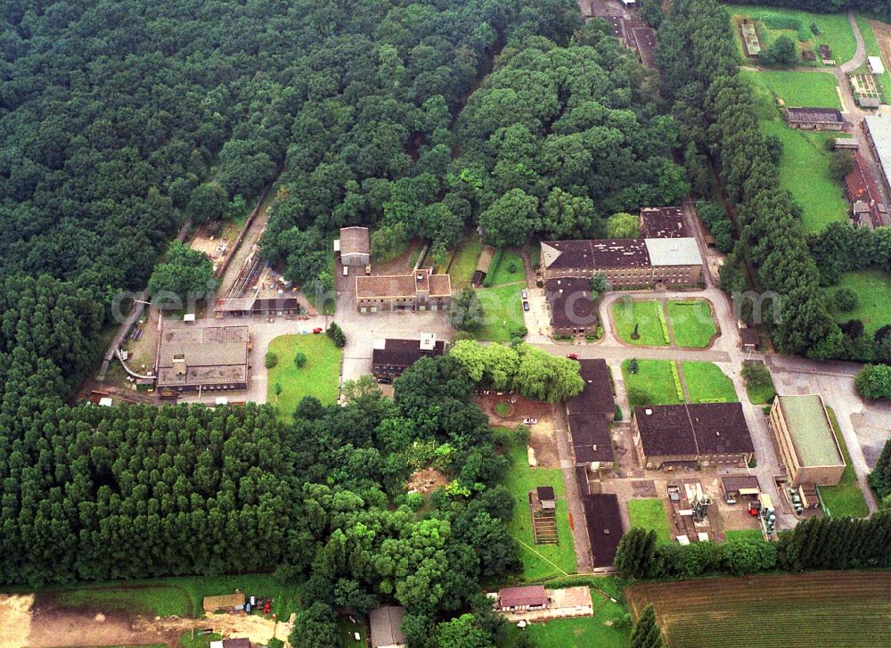 Dortmund from above - Research building and office complex of Berggewerkschaftliche test track in Dortmund-Derne in Dortmund in the state North Rhine-Westphalia